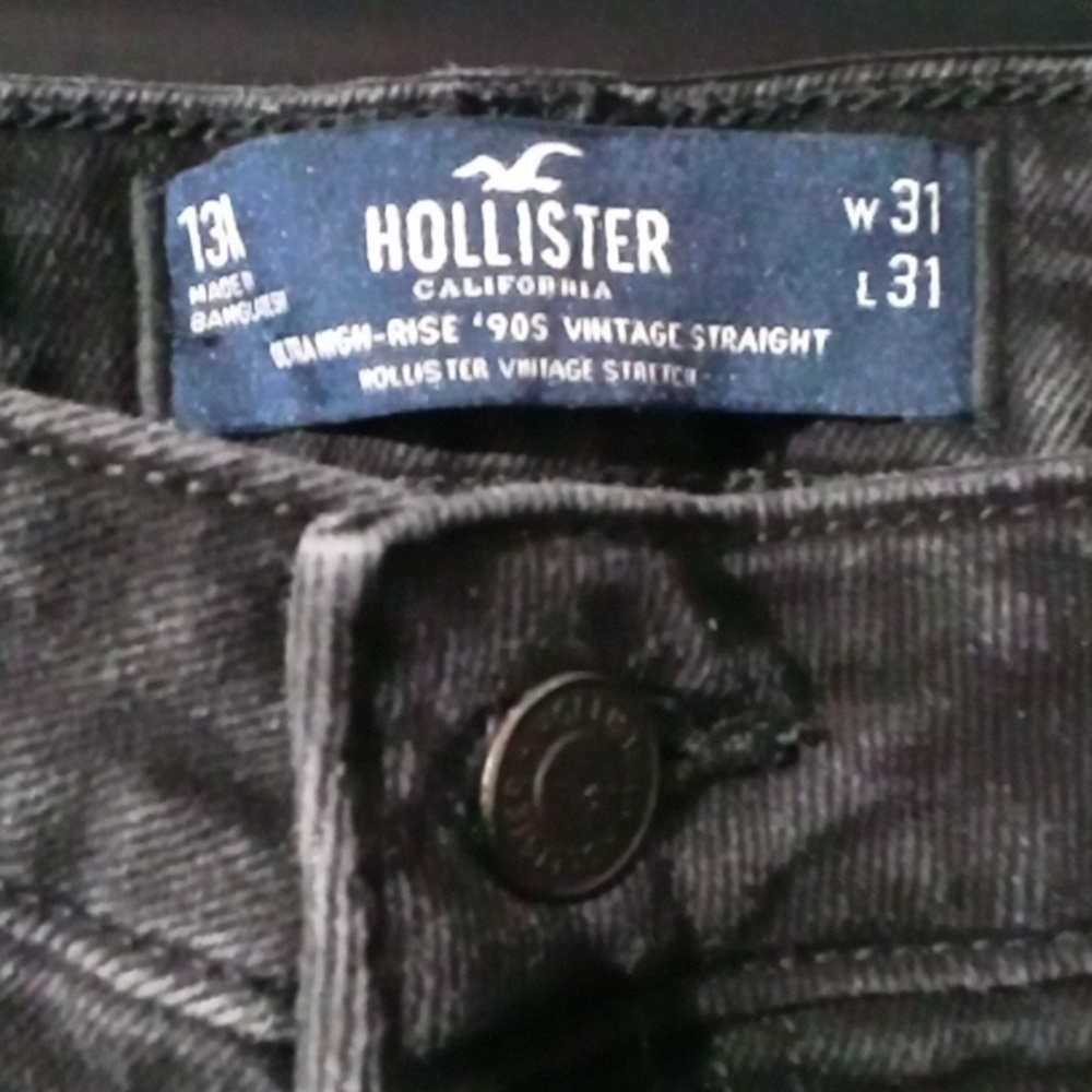 Black Distressed Jeans - Picture 3 of 6